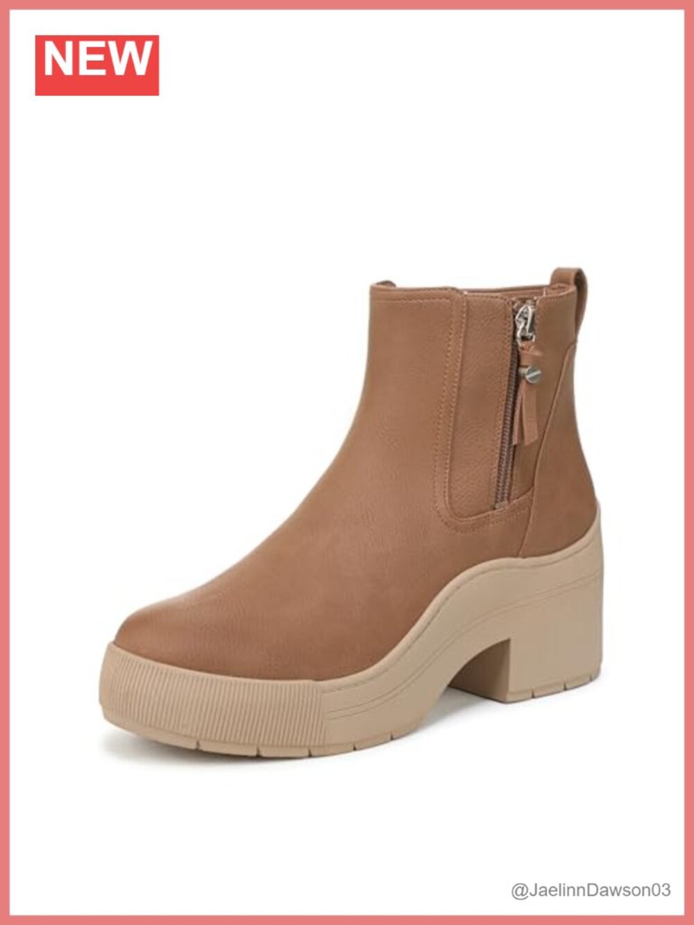 Dr Scholls Time Off Up Zip Mid Height Platform Booties Side Zip Comfort